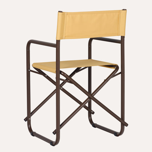 Linho Amarelo + Estrutura Marrom