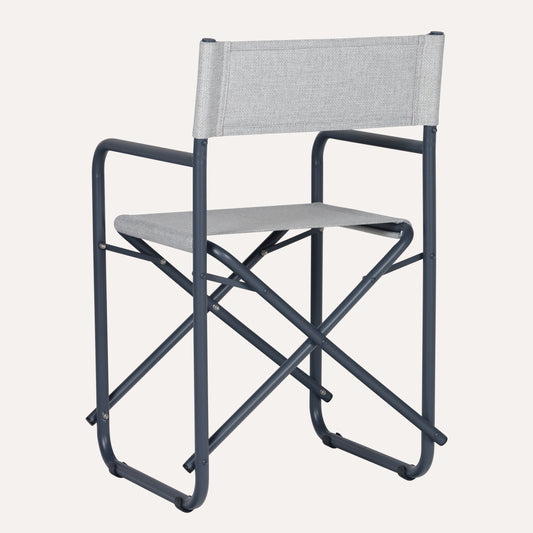 Linho Mescla Cinza Claro + Estrutura Grafite