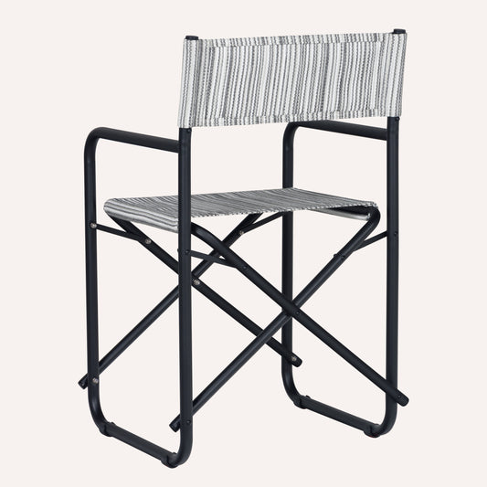 Listrado Cinza + Estrutura Marrom