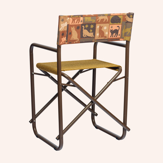 Cat Star Amarelo + Estrutura Marrom