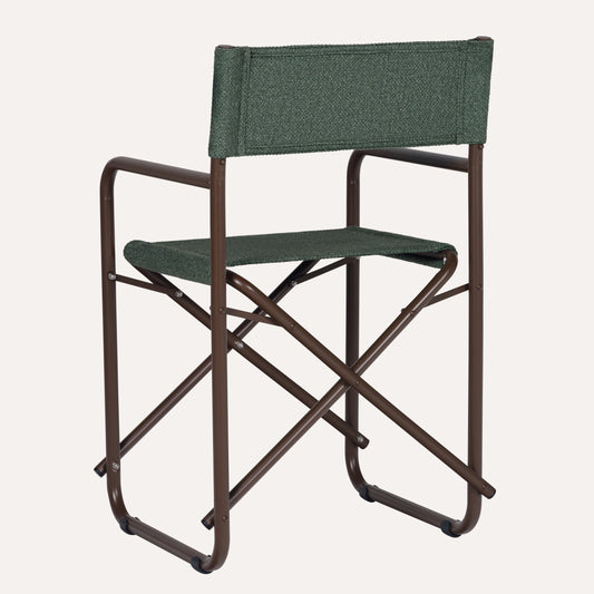 Veludo Texturizado Verde + Estrutura Marrom