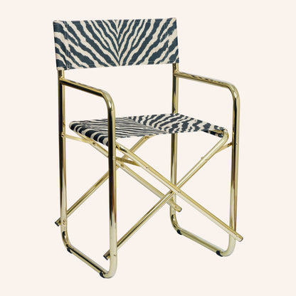 Animal Print Zebra + Estrutura Dourada