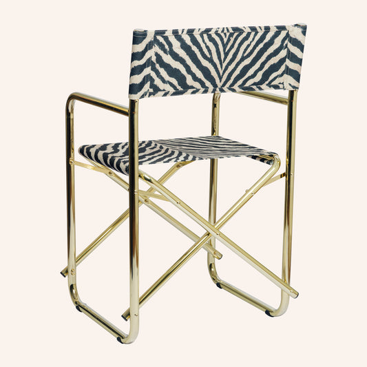 Animal Print Zebra + Estrutura Dourada