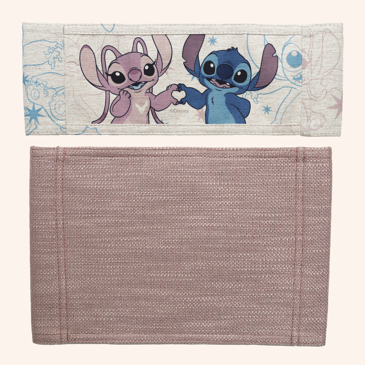 Stitch e Angel Outline Disney + Estrutura Areia