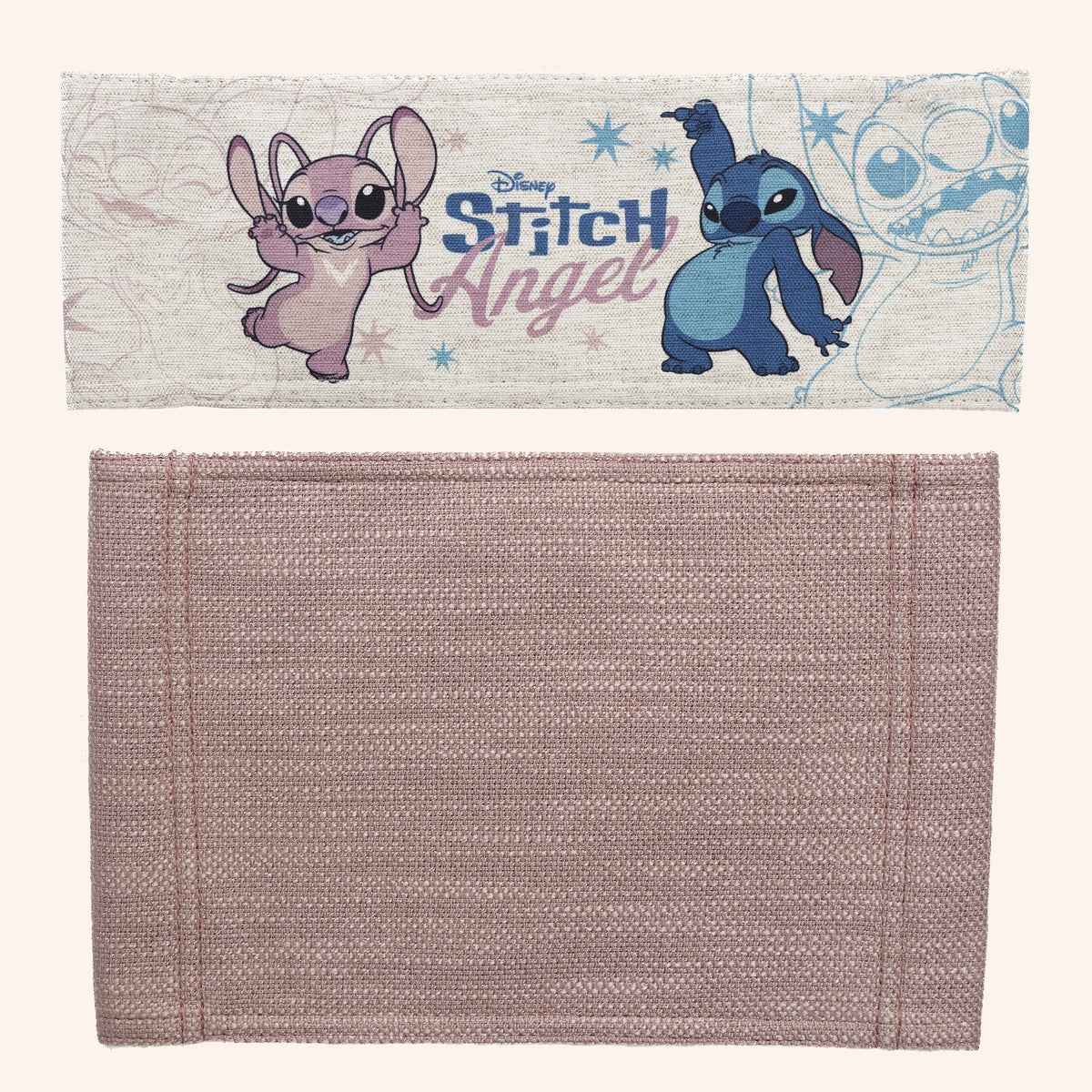 Stitch e Angel Outline Disney + Estrutura Areia