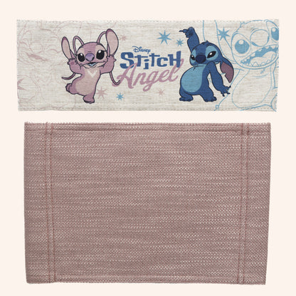 Stitch e Angel Outline Disney + Estrutura Areia