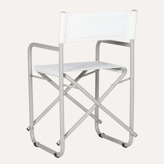 Bouclê Branco + Estrutura Areia