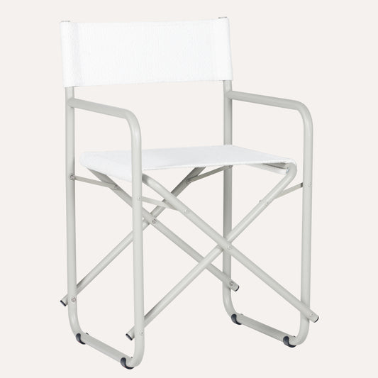 Bouclê Branco + Estrutura Areia