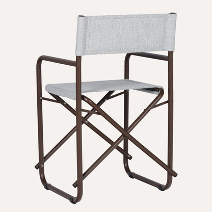 Bouclê Cinza + Estrutura Marrom