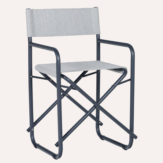 Bouclê Cinza + Estrutura Grafite