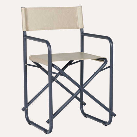 Couro Ecologico Bege + Estrutura Grafite