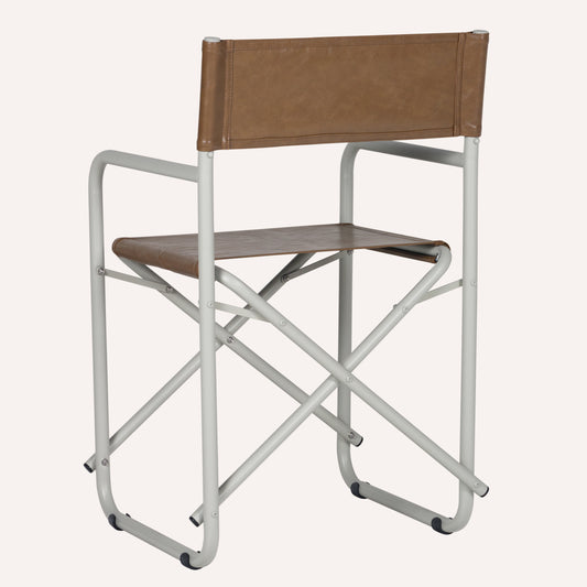 Couro Ecológico Marrom + Estrutura Areia