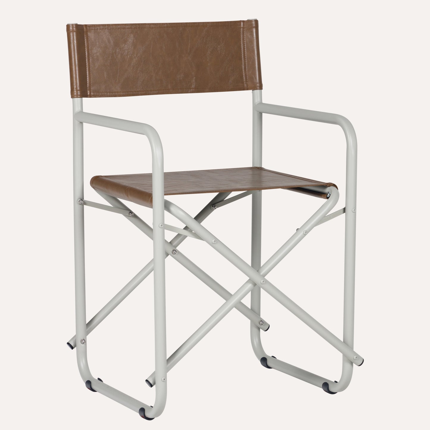 Couro Ecológico Marrom + Estrutura Areia