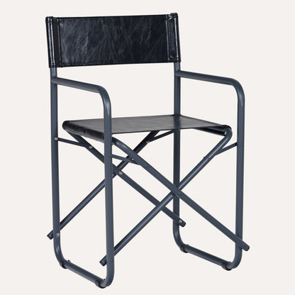 Couro Ecológico Preto + Estrutura Grafite