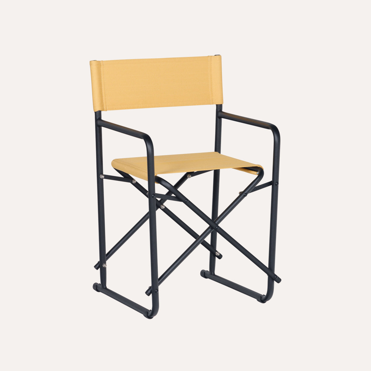 Bossinha - Estrutura Preta + Linho Amarelo