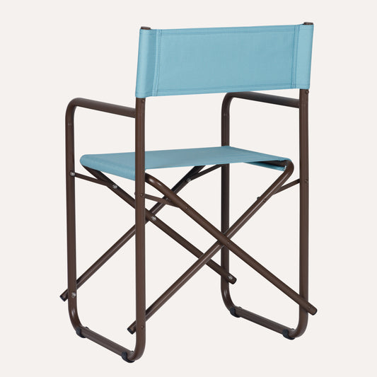 Linho Azul Claro + Estrutura Marrom