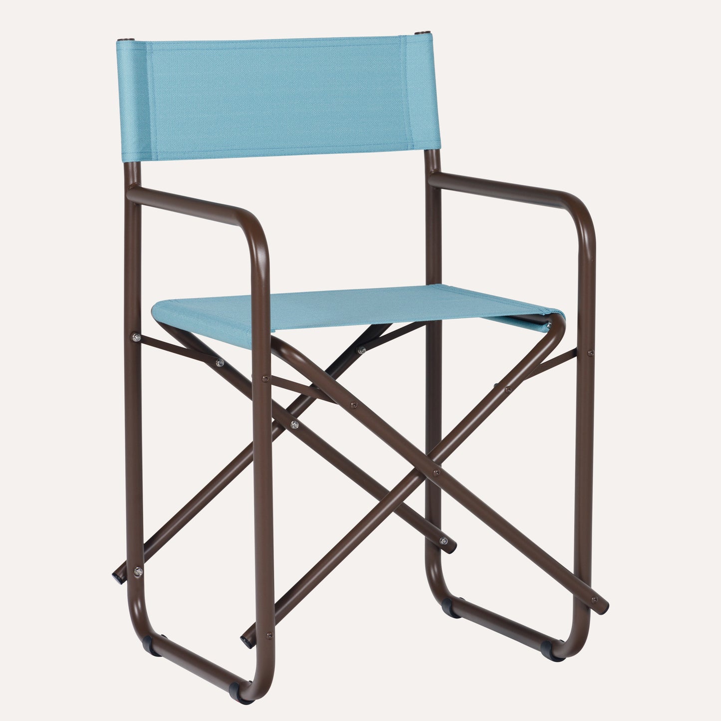 Linho Azul Claro + Estrutura Marrom