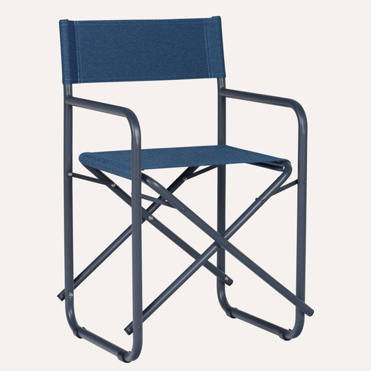 Linho Azul Escuro + Estrutura Grafite