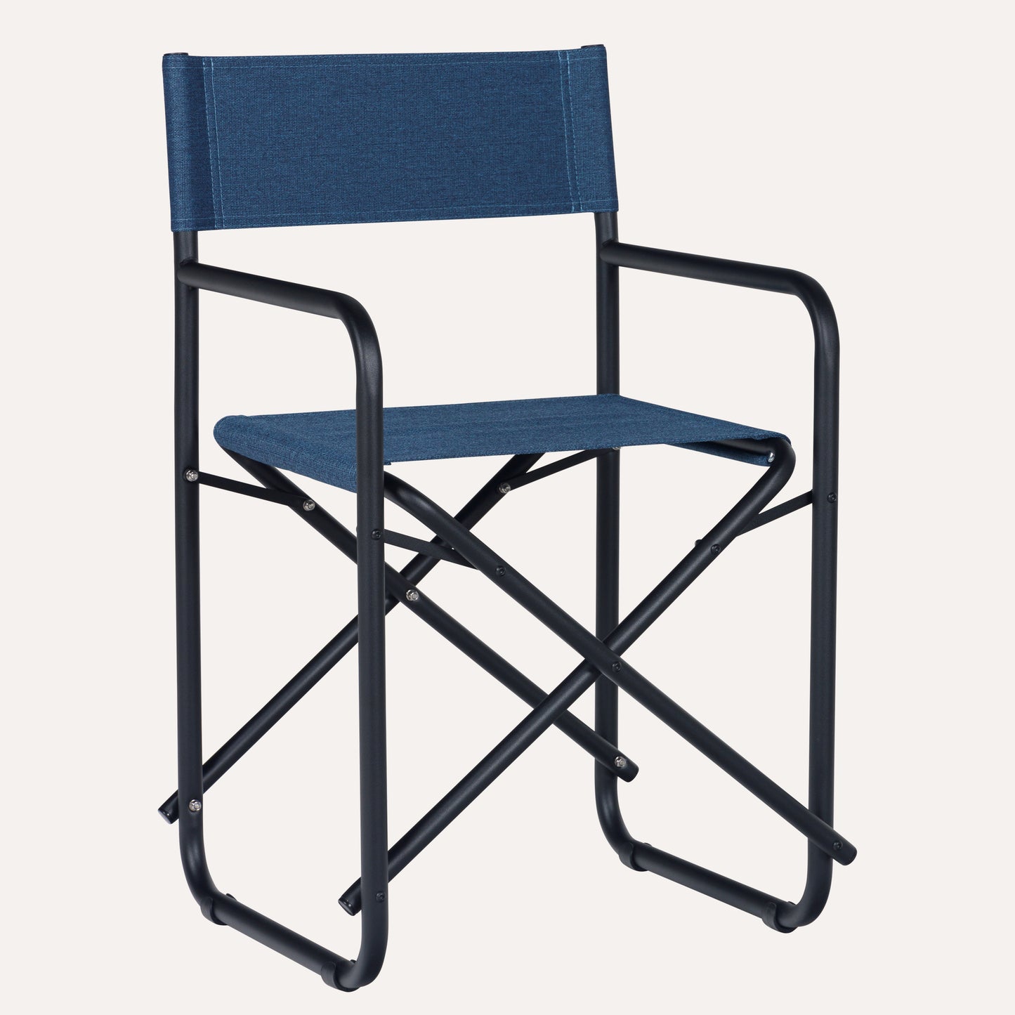 Linho Azul Escuro + Estrutura Preta