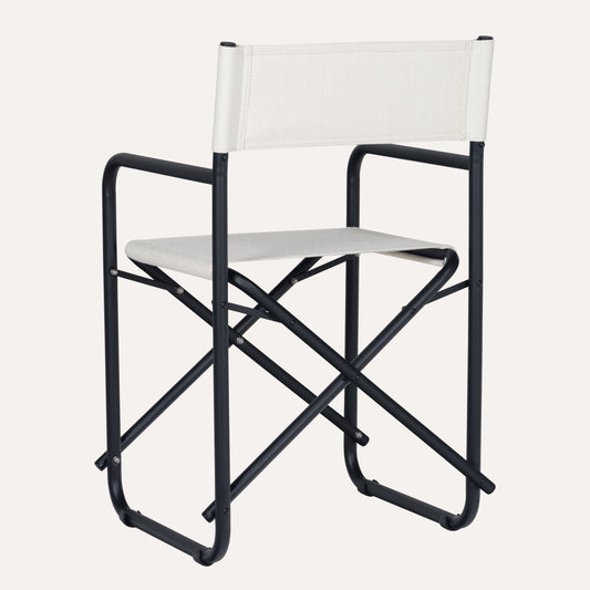 Linho Mescla Off White + Estrutura Preta