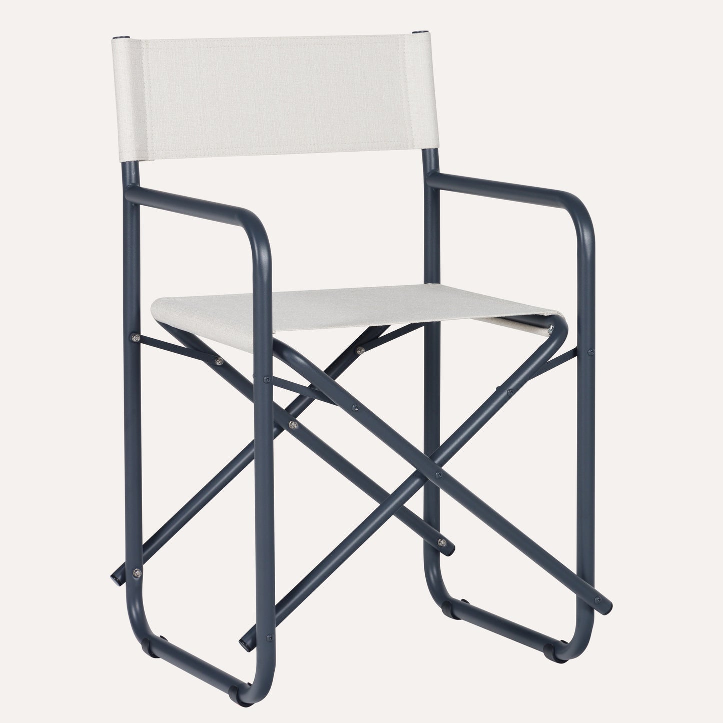 Linho Mescla Off White + Estrutura Grafite