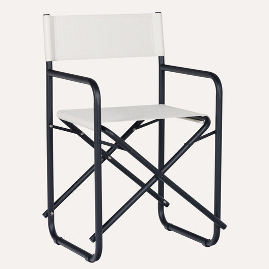 Linho Mescla Off White + Estrutura Preta