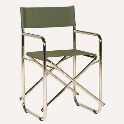 Linho Verde + Estrutura Dourada