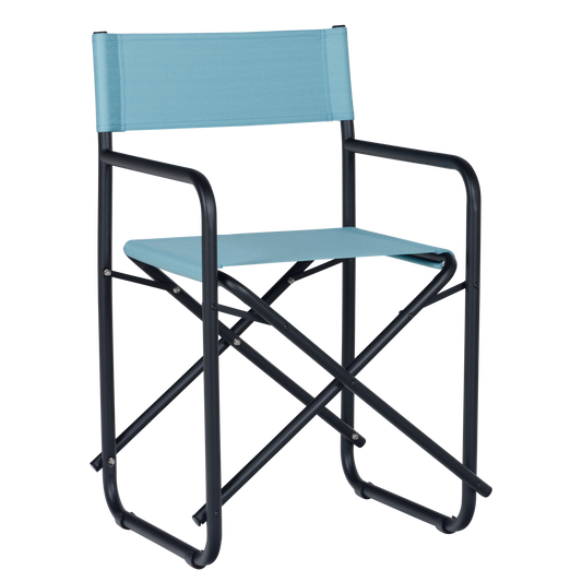 Linho Azul Claro + Estrutura Preta