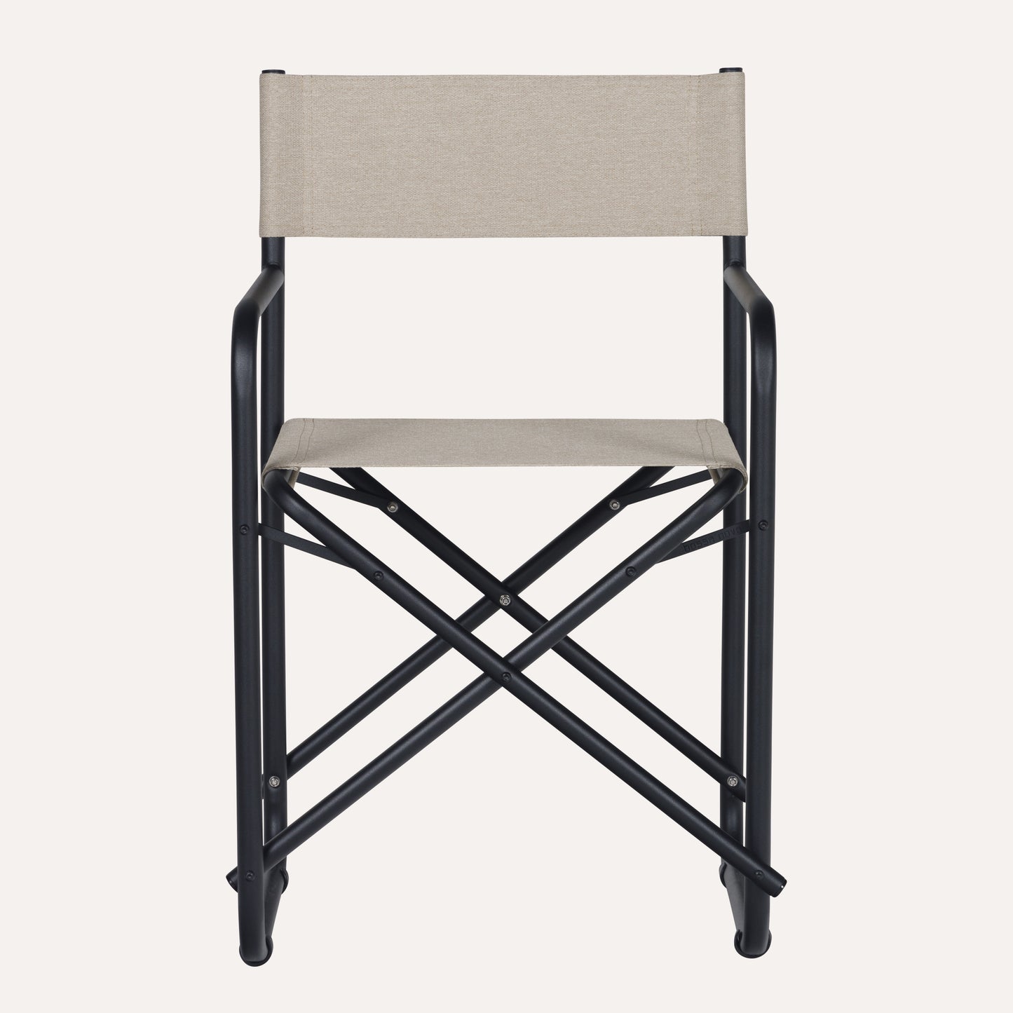 Linho Mescla Bege + Estrutura Preta