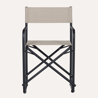 Linho Mescla Bege + Estrutura Preta