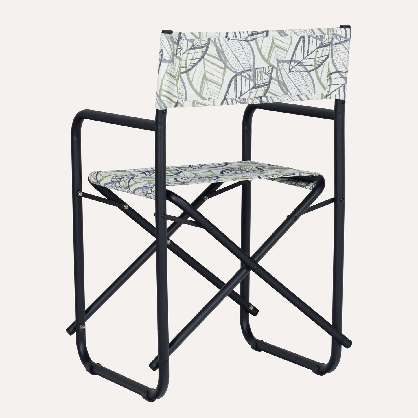 Folhagem Tropical Verde + Estrutura Preta