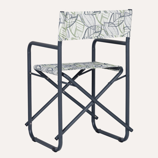 Folhagem Tropical Neutro + Estrutura Grafite