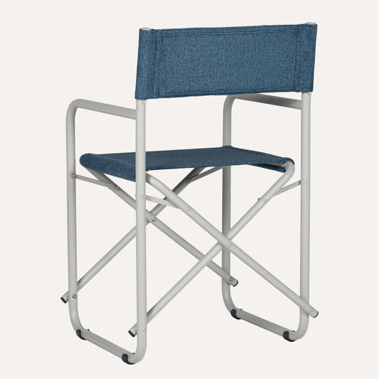 Veludo Azul + Estrutura Areia