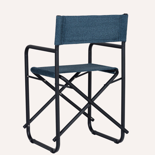 Veludo Texturizado Azul Escuro + Estrutura Preta