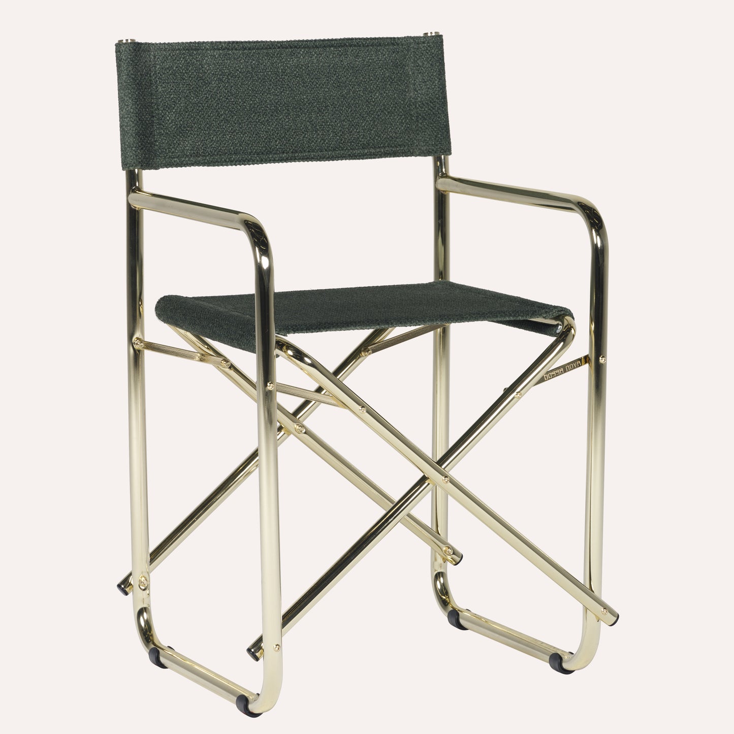 Veludo Texturizado Verde + Estrutura Dourada