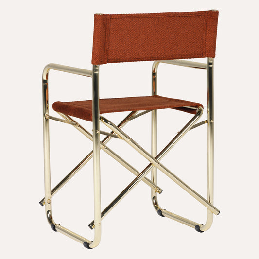 Veludo Texturizado Vermelho + Estrutura Dourada