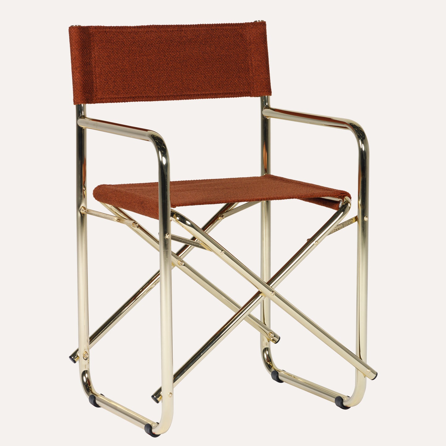 Veludo Texturizado Vermelho + Estrutura Dourada