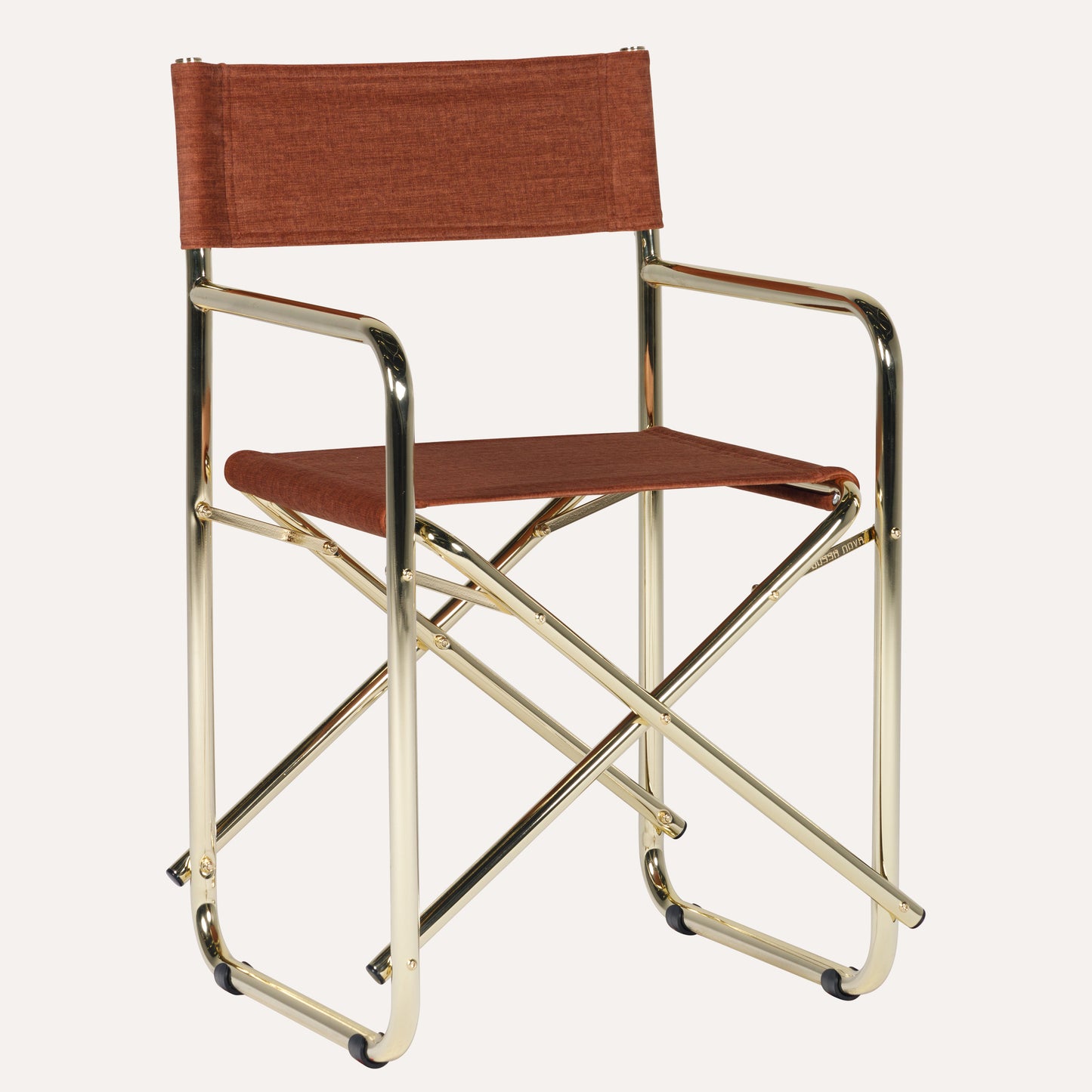 Linho Vermelho + Estrutura Dourada