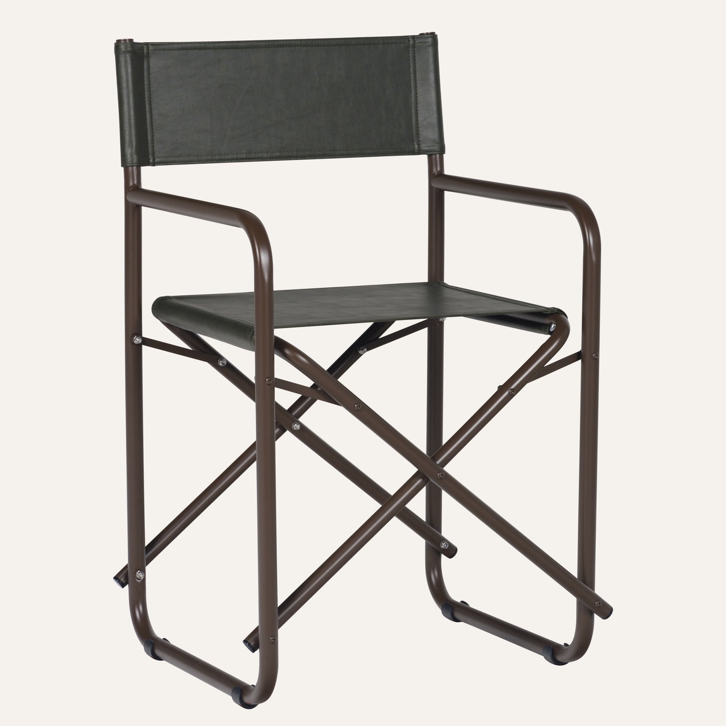 Couro Ecológico Verde + Estrutura Marrom